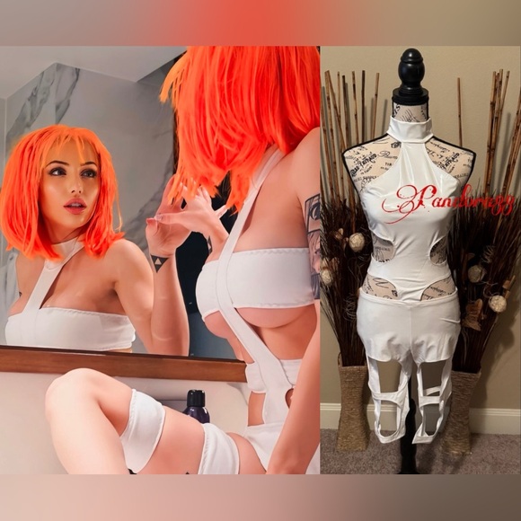White Cut-Out Jumpsuit - Picture 1 of 10